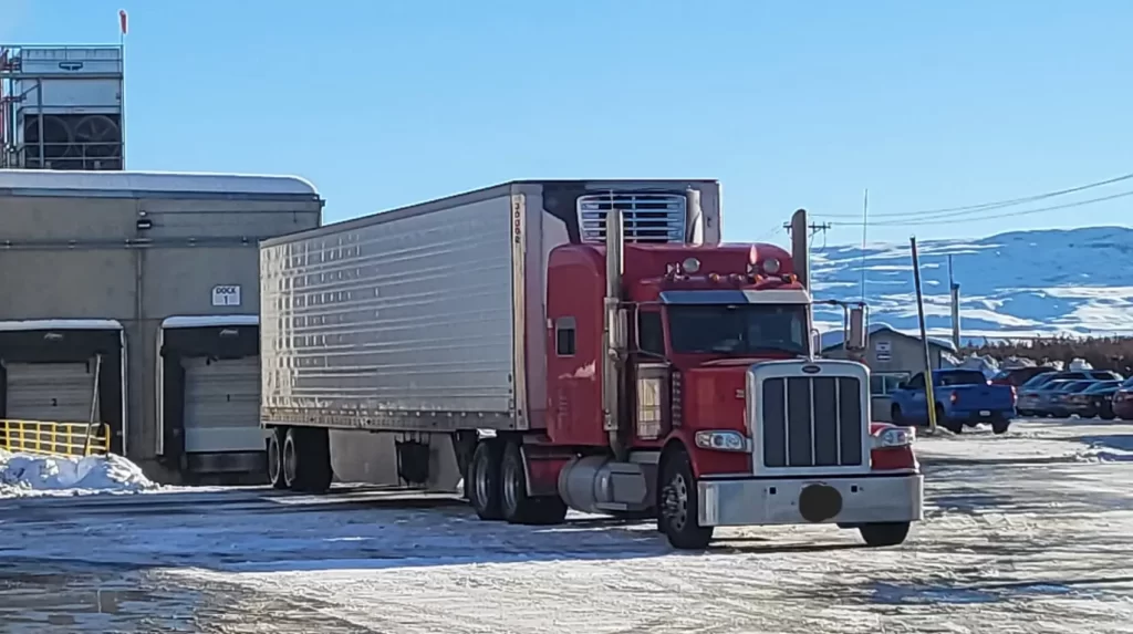 Truck in snow