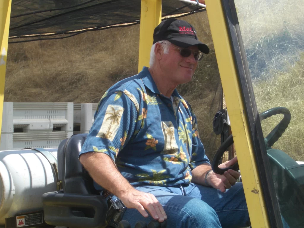 man on forklift
